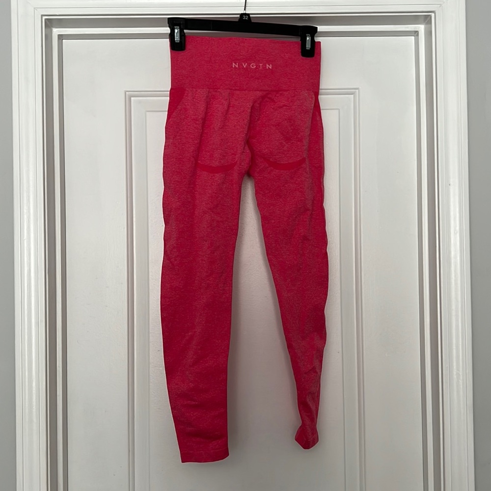 pink nvgtn leggings with butt contour